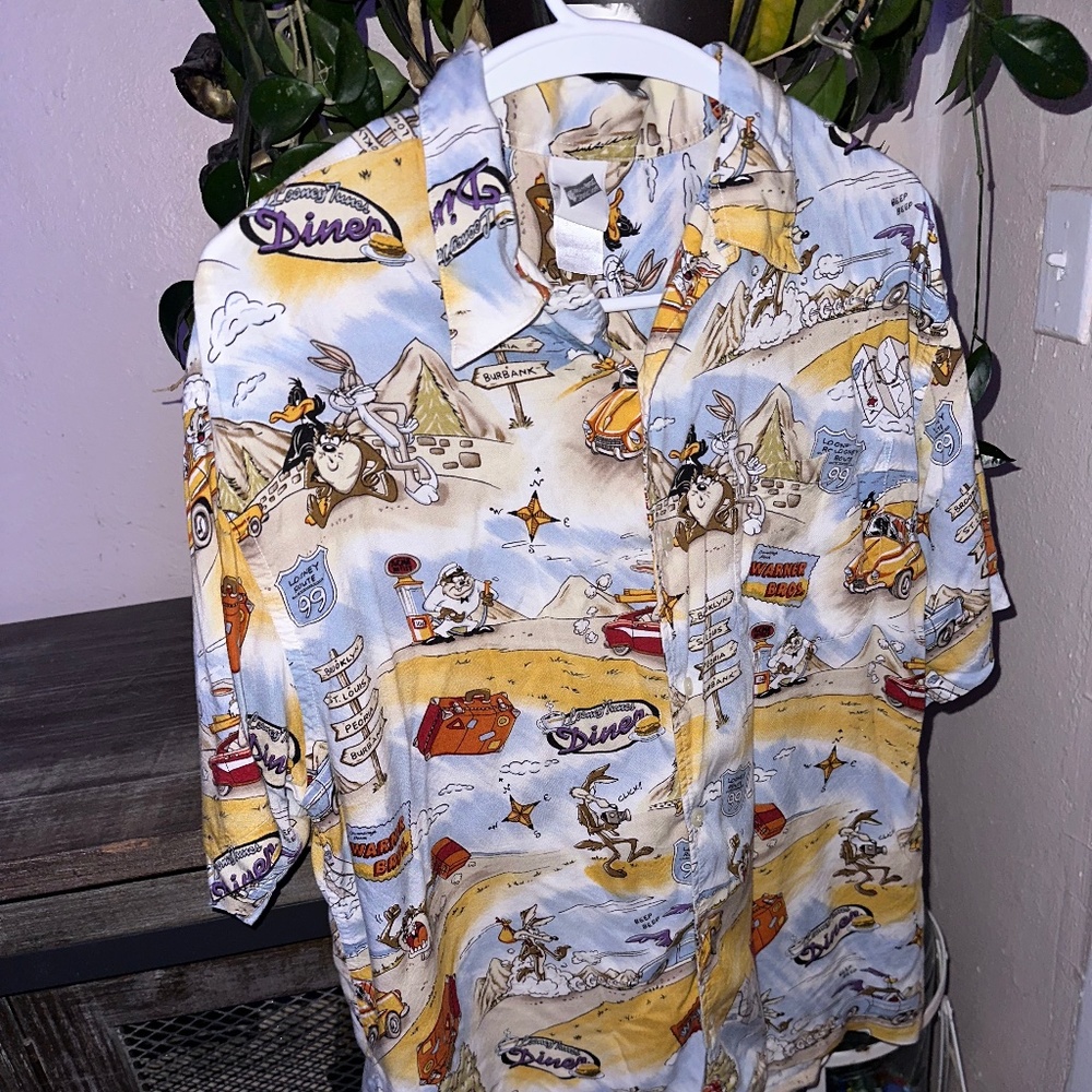 Vtg Cartoon Shirt Original Lg Warner Brothers Rare